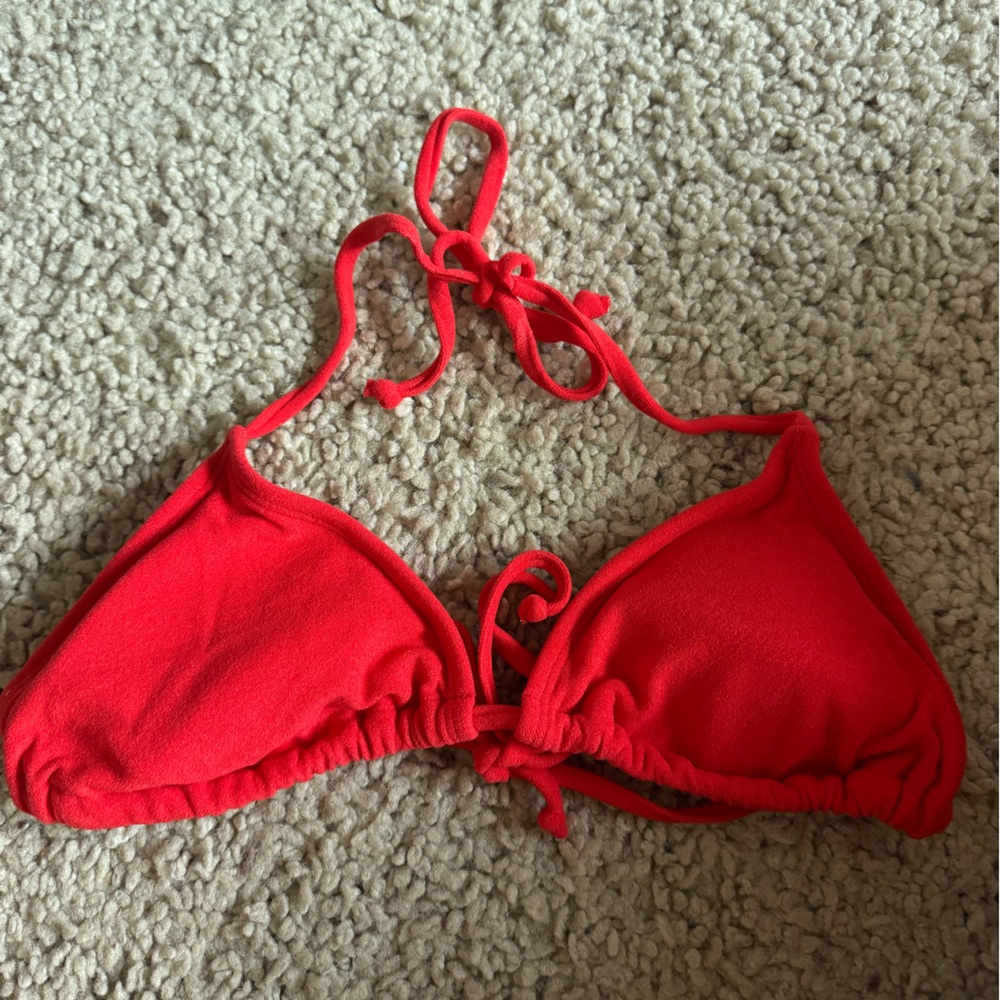 Target red triangle Bikini top